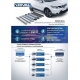 Пороги алюминиевые Rival BMW-Style для Toyota RAV4 2019-2021